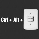 Adesivo para Interruptor Ctrl + Alt