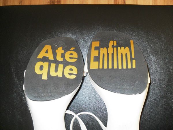 Adesivo para Sapatos dos noivos 08