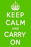 Adesivo Poster Keep Calm And Carry On