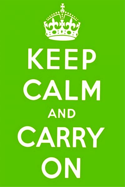 Adesivo Poster Keep Calm And Carry On