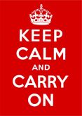 Adesivo Poster Keep Calm And Carry On