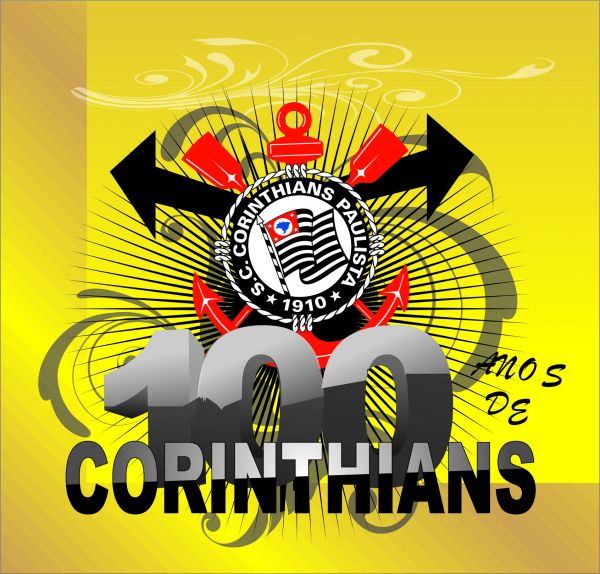 Adesivo poster Corinthians 100 anos