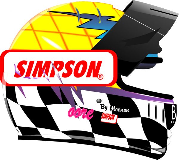 Adesivo Capacete Simpson