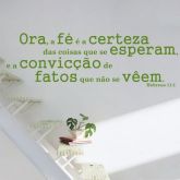 Adesivo Frase Hebreus 11:1